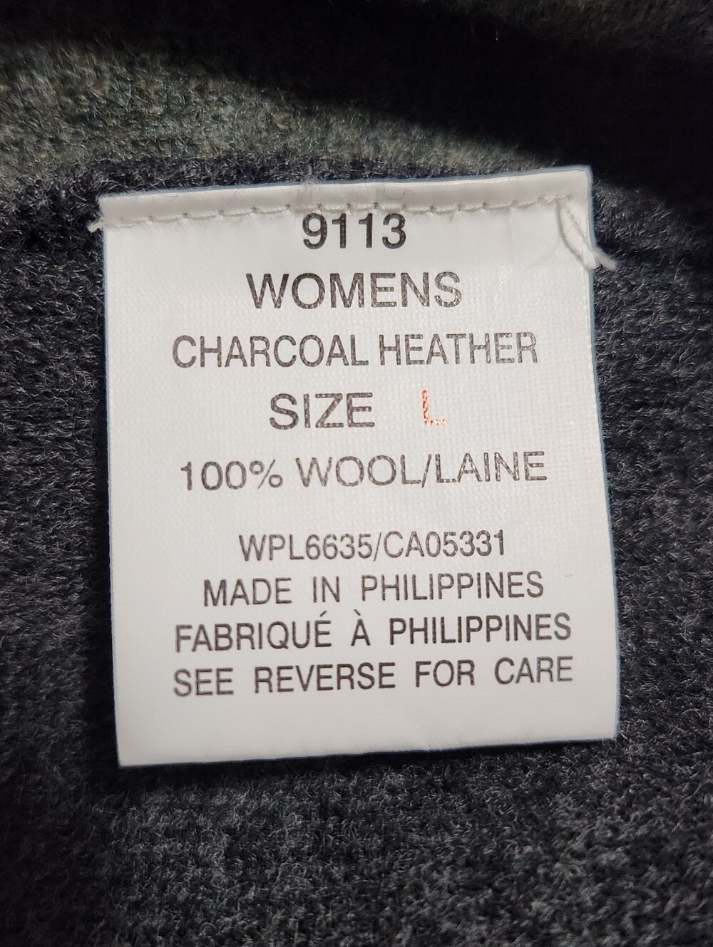 Vintage Woolrich 100% Wool Winter Scene Zip-Up Cardigan Sweater Large - Picture 8 of 9